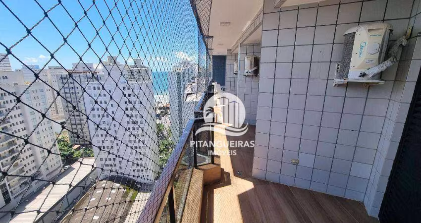 Apartamento com 4 dormitórios à venda, 140 m² - Pitangueiras - Guarujá/SP