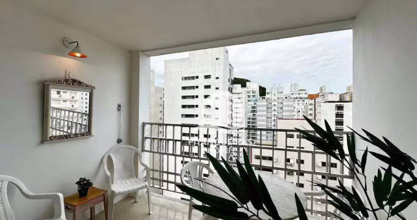 Apartamento com 4 dormitórios à venda, 130 m² - pitangueiras - guarujá/sp