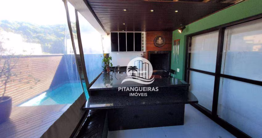 Apartamento com 3 dormitórios, 195 m² - venda ou aluguel - Pitangueiras - Guarujá/SP