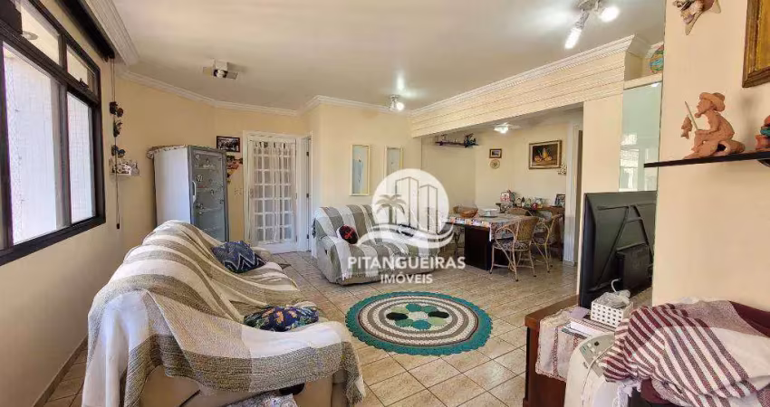 Apartamento com 3 dormitórios à venda, 110 m² - tombo - guarujá/sp