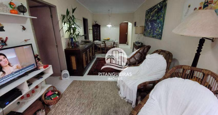 PITANGUEIRAS - LOCALIZAÇÃO PRIVILEGIADA, NA QUADRA DO MAR, AMPLO APARTAMENTO COM 80 M² ÚTEIS, CLARO E SUPER AREJADO, 1 VAGA DE GARAGEM NO PRÉDIO.