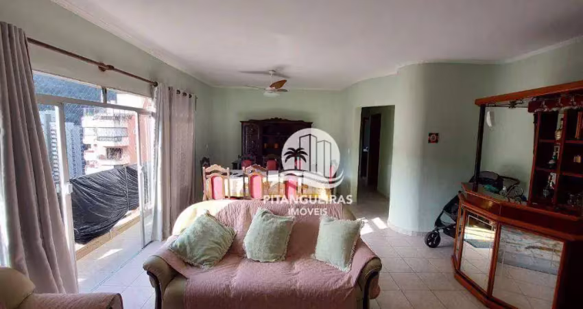 Apartamento com 3 dormitórios à venda, 140 m² - pitangueiras - guarujá/sp