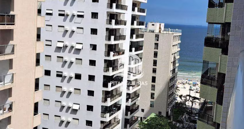 APARTAMENTO COM 3 DORMITÓRIOS COM VISTA PARA O MAR, 1 QUADRA DA PRAIA DE PITANGUEIRAS, COM 2 VAGAS PARA AUTO
