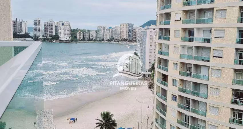 Apartamento com 2 dormitórios à venda, 52 m²- pitangueiras - guarujá/sp