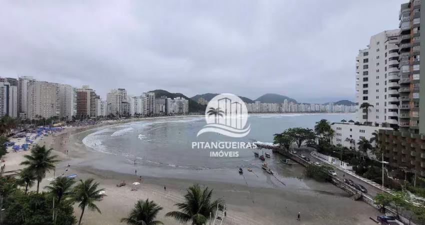 Astúrias - frente total ao mar, maravilhosa vista mar e ampla área de lazer com piscina, 02 churrasqueiras, salão de festas e jogos, quadra, garagem