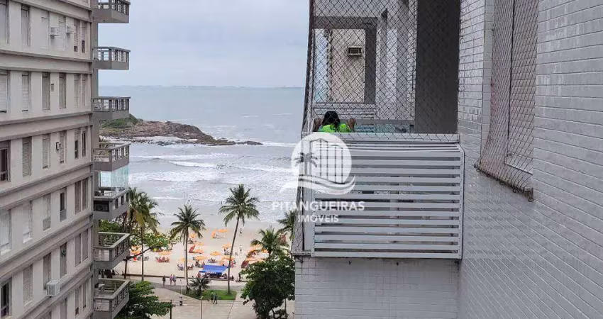 Apartamento com 2 dormitórios à venda, 100 m² por r$ 600.000,00 - pitangueiras - guarujá/sp