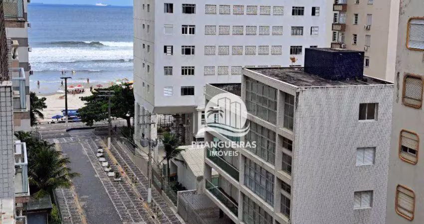 Apartamento amplo com vista para o mar no Calçadão da Praia das Pitangueiras
