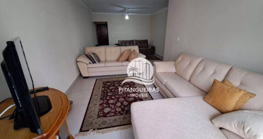 APARTAMENTO AMPLO COM 3 DORMITÓRIOS NO CALÇADÃO DA PRAIA DE PITANGUEIRAS.