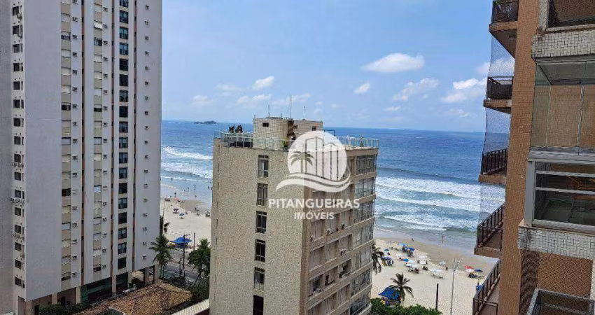 APARTAMENTO AMPLO COM 3 DORMITÓRIOS NO CALÇADÃO DA PRAIA DE PITANGUEIRASCOM EXCELENTE VISTA.