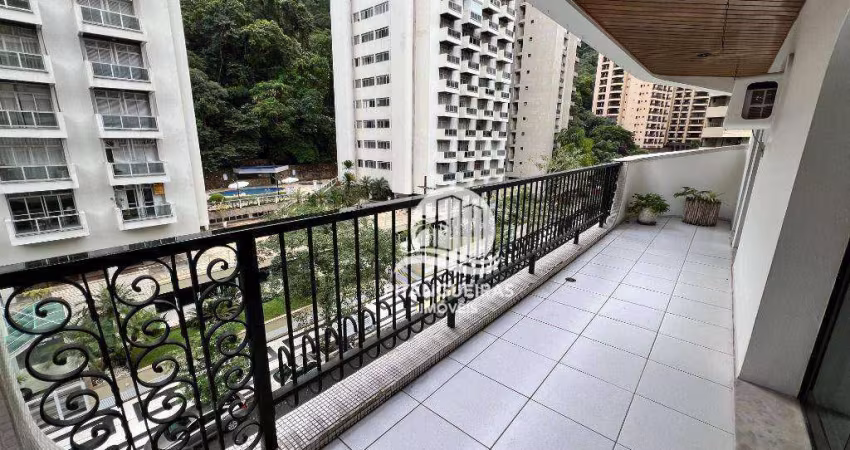 Apartamento com 3 dormitórios para alugar, 135 m² por R$ 5.000,00/mês - Pitangueiras - Guarujá/SP