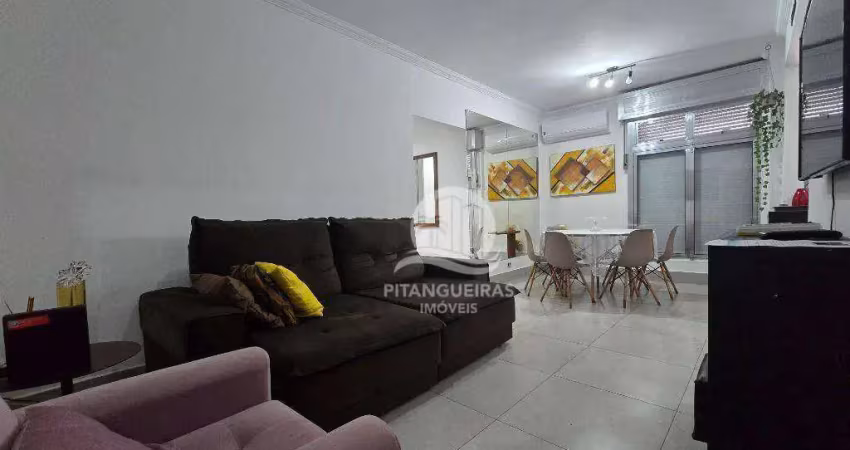 Apartamento com 2 dormitórios à venda, 70 m² - pitangueiras - guarujá/sp