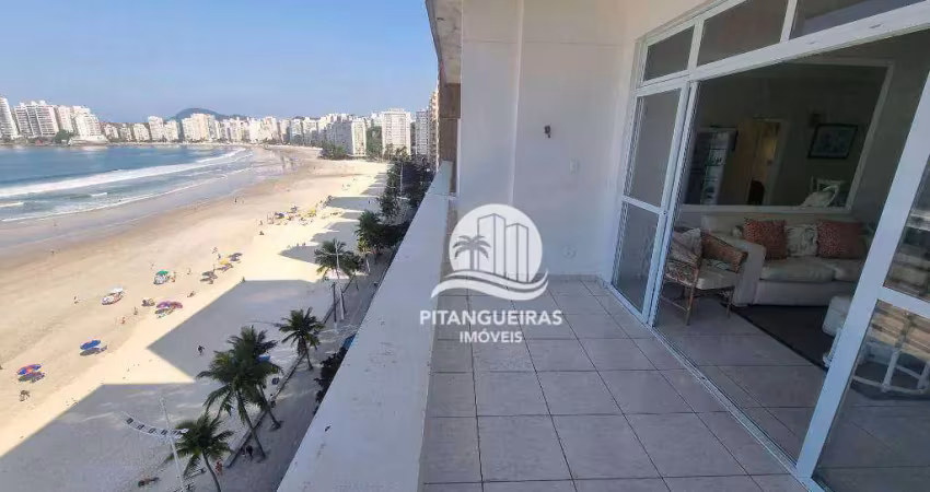 Apartamento com 2 dormitórios à venda, 120 m² - pitangueiras - guarujá/sp