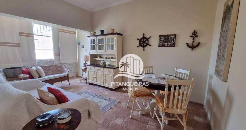 Apartamento com 1 dormitório para alugar, 48 m² - Pitangueiras - Guarujá/SP