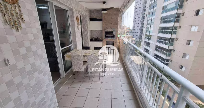 Apartamento com 2 dormitórios à venda, 90 m² - astúrias - guarujá/sp