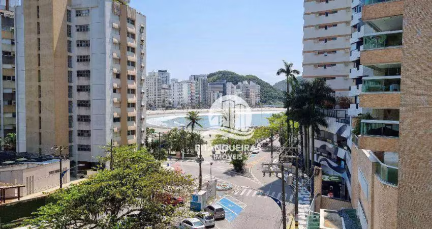 Apartamento com 3 dormitórios à venda, 110 m² - astúrias - guarujá/sp