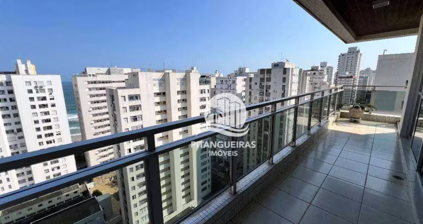 Apartamento com 3 dormitórios à venda, 140 m² - pitangueiras - guarujá/sp