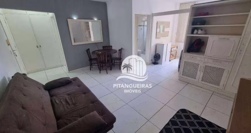 Apartamento com 1 dormitório à venda, 44 m² - Pitangueiras - Guarujá/SP