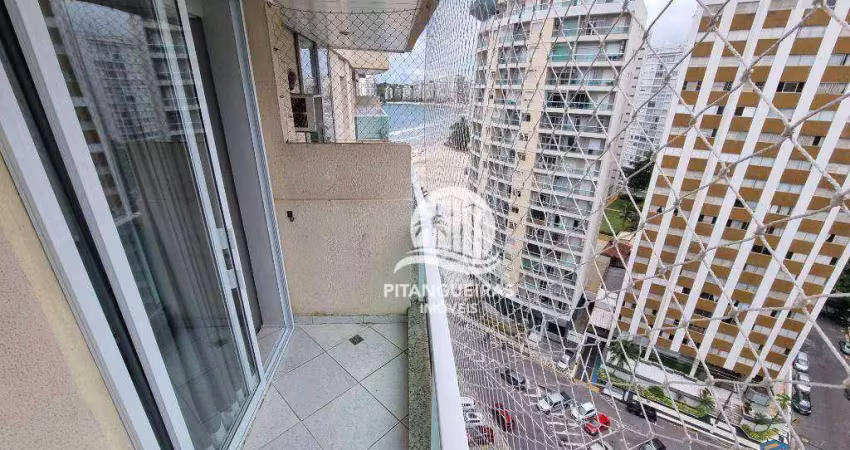 Apartamento com 2 dormitórios à venda, 55 m² - pitangueiras - guarujá/sp