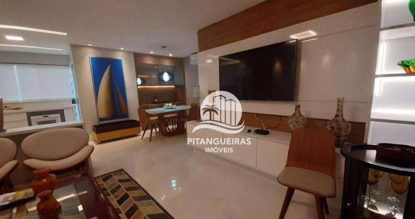 Apartamento com 3 dormitórios à venda, 120 m² por R$ 900.000,00 - Pitangueiras - Guarujá/SP