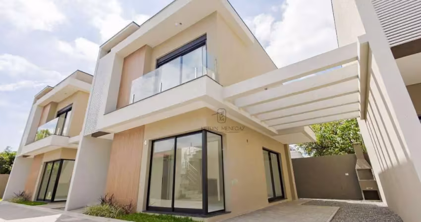 Sobrado duplex em condomínio fechado à venda no hauer – 101m², 3 dormitórios, área gourmet e 1 vaga | r$ 820.000