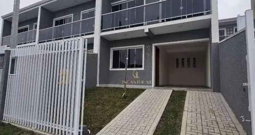 Sobrado duplex de frente para a rua à venda no alto boqueirão  terreno com 113m² e 87m² de área privativa , 2 grandes suítes/  por r$ 495.000,00
