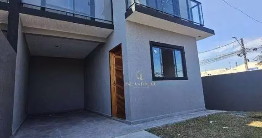 Sobrado de esquina à venda no umbará | 3 dormitórios (02 com sacada) | 81m² | 02 vagas | r$ 490.000