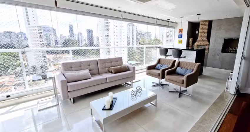 Apartamento tipo para venda em brooklin com 4 quartos, sendo 3 suítes, 258m²