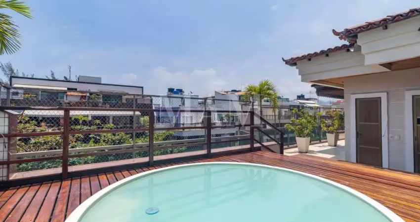 Cobertura linear com piscina e 3 quartos à venda no recreio