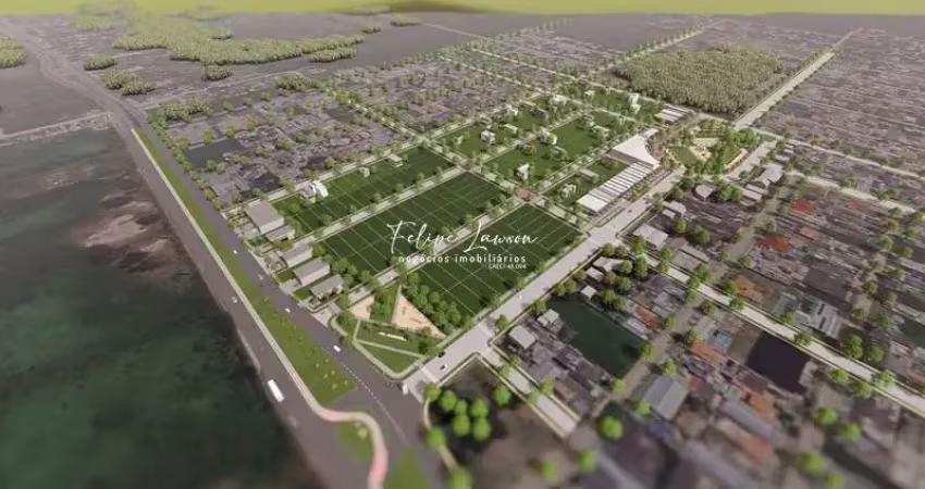 Terrenos á partir de 300m² no loteamento bela vista entrada do cassino