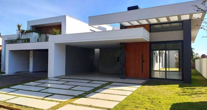 Casa plana, com 3 dormitórios e, condomínio fechado - santa cruz do sul/rs