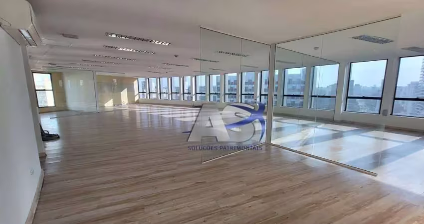 Andar comercial com 200m² pinheiros vão livre e sala de reunião 3 vagas