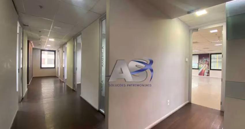 Andar corporativo para alugar, 643 m² por r$ 79.605,00/mês - brooklin - são paulo/sp