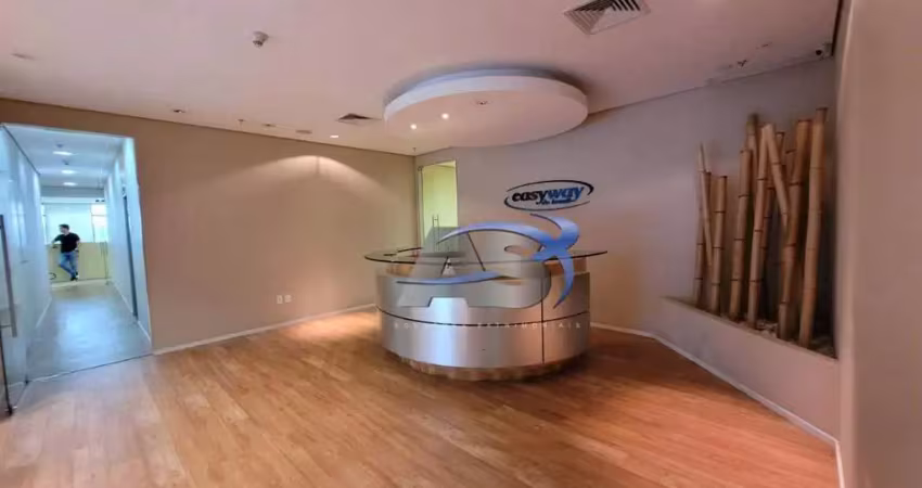 Andar corporativo semi mibiliado 855m²  no brooklin com 20 vagas