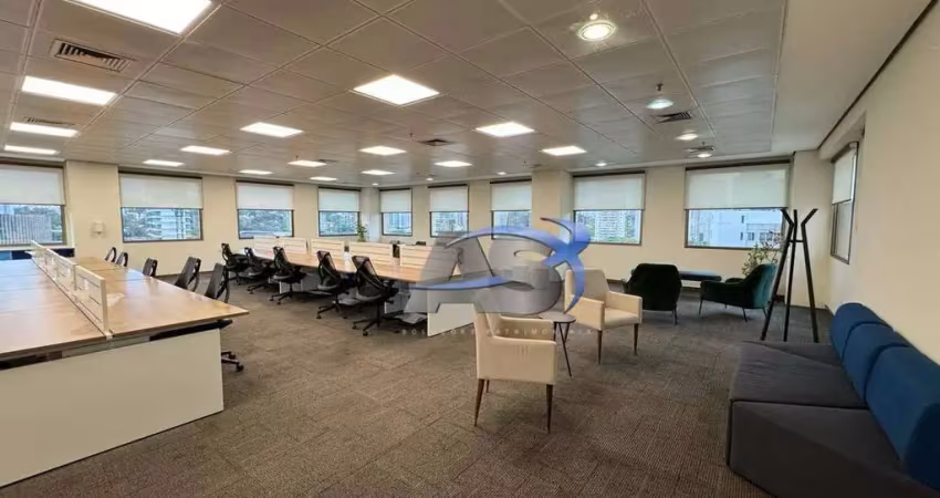 Andar corporativo para alugar, 597 m² por r$ 57.353,01/mês - granja julieta - são paulo/sp