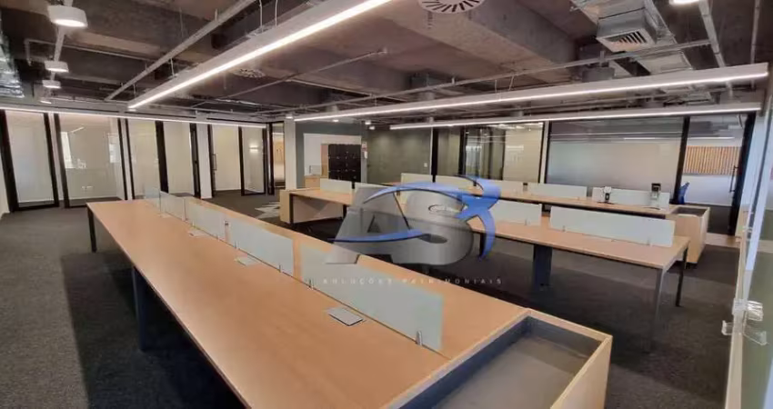 Andar corporativo para alugar, 638 m² por r$ 105.480,00/mês - itaim bibi - são paulo/sp