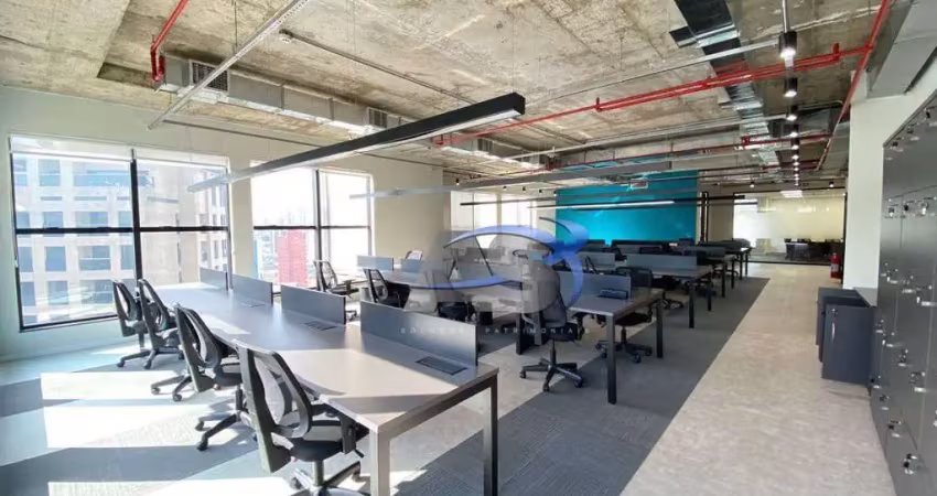 Andar corporativo para alugar, 641 m² - totalmente mobiliado - chácara santo antônio - são paulo/sp