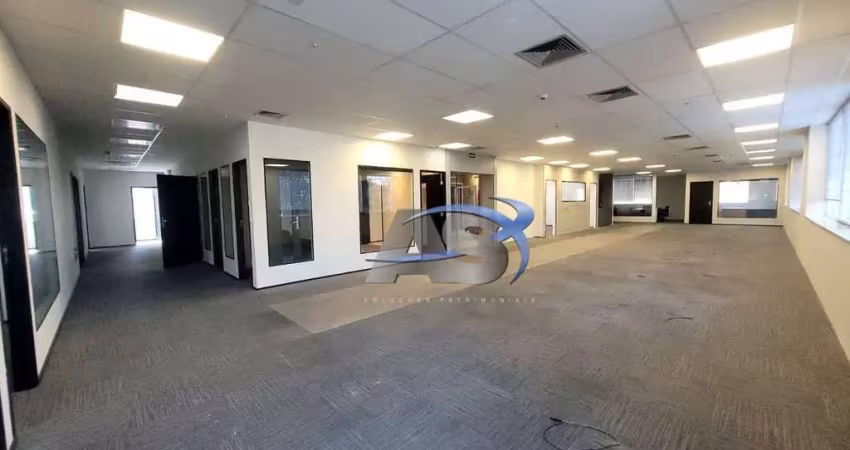 Andar  no brooklin com 305m² semi mobiliado com 18 vagas,