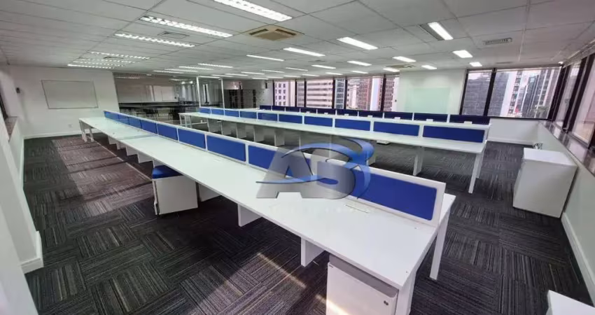 Andar corporativo para alugar, 490 m² por r$ 55.719,00/mês - vila olímpia - são paulo/sp