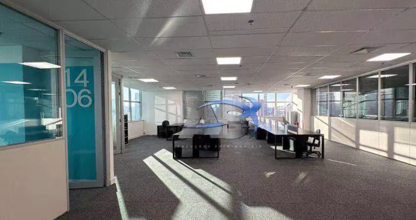 Andar corporativo para alugar, 1338 m² por r$ 148.804,59/mês - brooklin - são paulo/sp