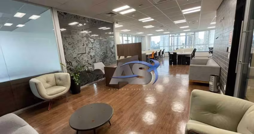 Andar corporativo para alugar, 406 m² por r$ 53.868,01/mês - brooklin - são paulo/sp