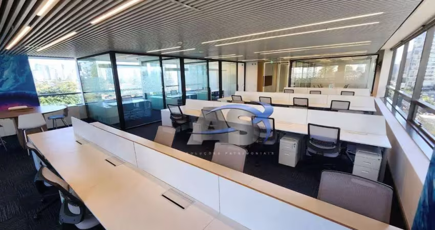 Andar corporativo para alugar, 533 m² por r$ 91.229,00/mês - brooklin paulista - são paulo/sp