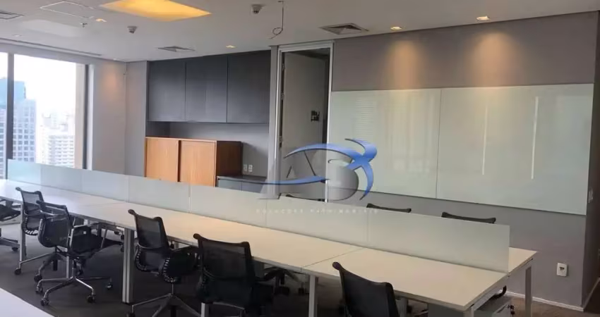 Andar comercial no morumbi  av. magalhães de castro 366m² mobiliado 12 vagas