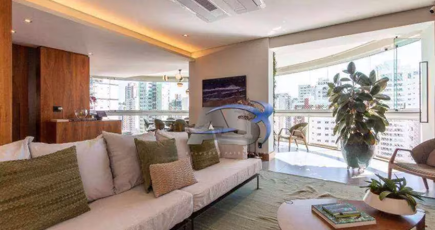 Apartamento com 3 suítes à venda, 210 m² por r$ 4.500.000 - moema - são paulo/sp