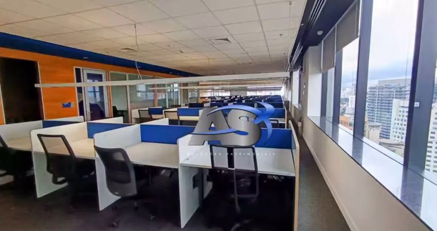 Andar corporativo para alugar, 1300 m² por r$ 201.035,00/mês - vila olímpia - são paulo/sp