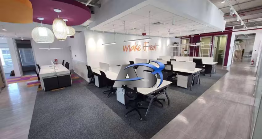 Andar corporativo mobiliado para alugar, 929 m² por r$ 166.500/mês - vila olímpia - são paulo/sp