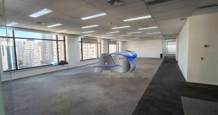 Andar corporativo para alugar, 762 m² por r$ 129.000,00/mês - indianópolis - são paulo/sp