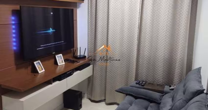 Apartamento à venda em Jundiaí-SP, no Jardim Santa Gertrudes: 2 quartos, 1 sala, 1 banheiro, 1 vaga de garagem, 52,85 m² de área.