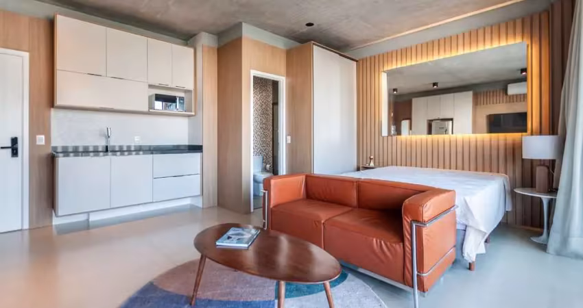 Sensacional apartamento tipo para venda em itaim bibi com 1 quarto, 42m²