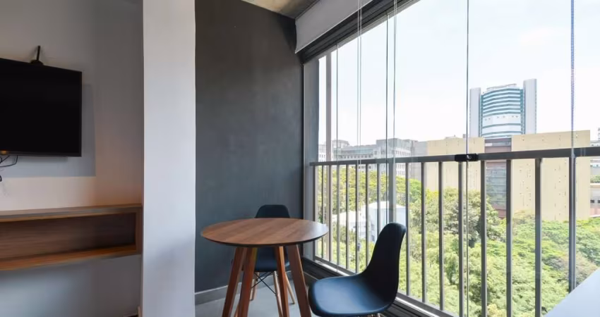 Versátil studio para venda com 1 quarto, sendo 1 suíte, 23m²