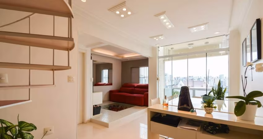 Agradável cobertura para venda com 2 quartos, sendo 1 suíte, 120m²